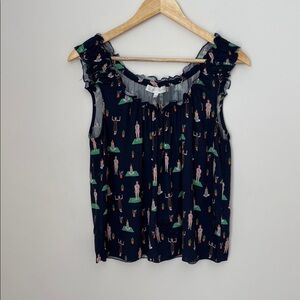 Corey Lynn Carter Women and Succulents Scoopneck Tank Small